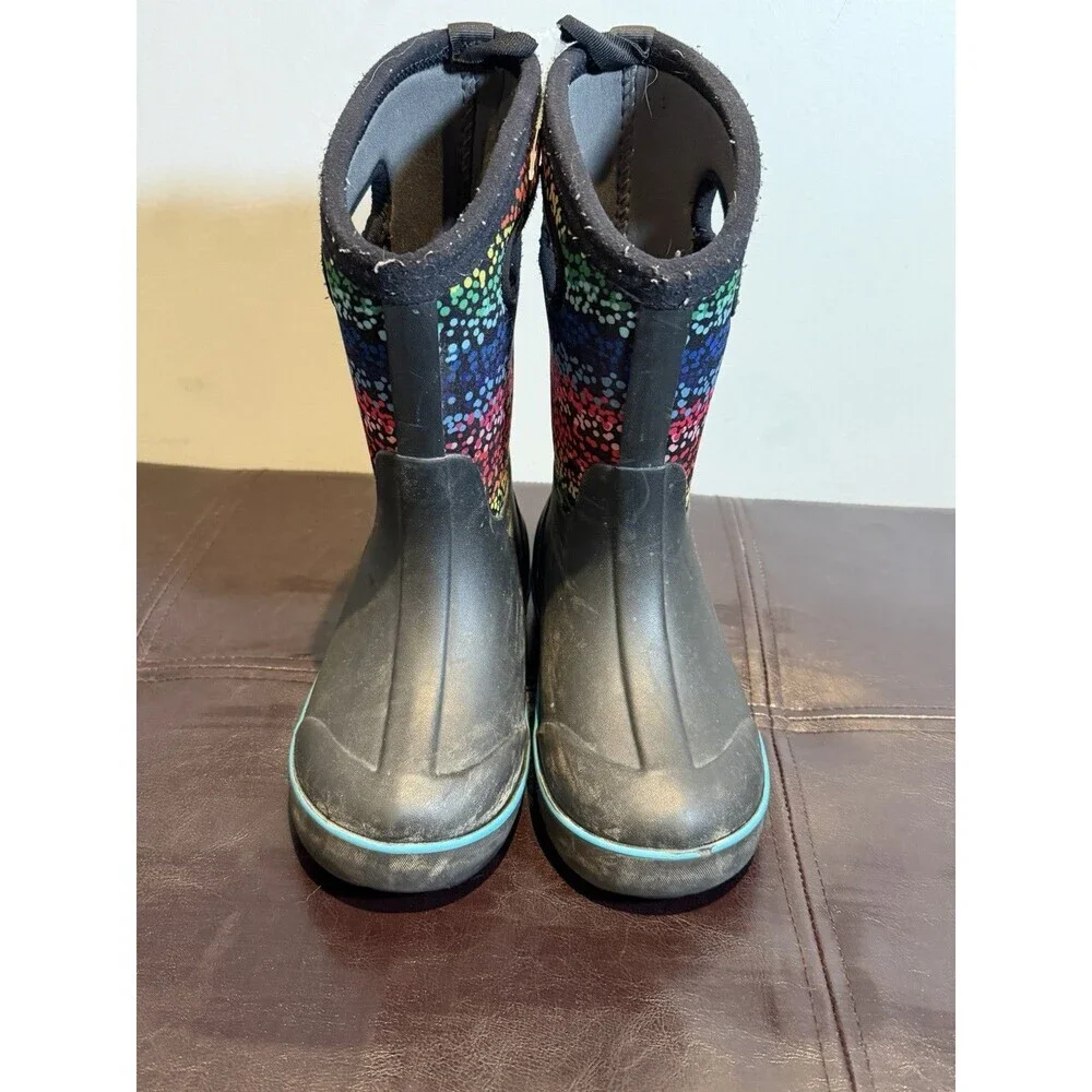Bogs Kids Classic II Design A Boot - Rainbow Dots Size Youth 1